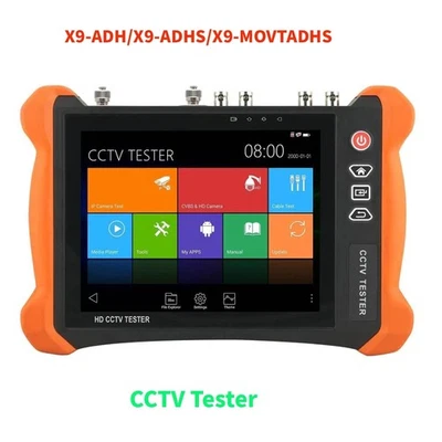 8 Inch X9-ADH/ADHS/MOVTADHS CCTV Tester Monitor AHD/CVI/TVI/SDI IP Camera Tester - Image 1 of 4