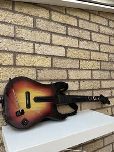 PS3 Guitar Hero Wireless Sunburst Red Octane Guitar Controller No Dongle - Picture 1 of 8