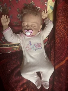 Mary Shortle Reborn Big Baby Girl 56cm Long 3kg Weight Silicone Body & Limbs - Picture 1 of 10