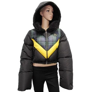 $500 Fenty Puma By Rihanna Womens Quilted Bomber Jacket Coat Puma Black Small - Picture 1 of 6