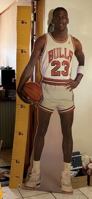 Vintage 1987 Michael Jordan Measure Up Life Sized Cardboard Standup - Image 1 of 4