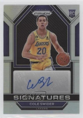2022-23 Panini Prizm Rookie Signatures Silver Cole Swider #RSA-CSW Auto RC - Image 1 of 2