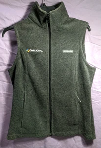 Chaleco polar Columbia Benton Springs para mujer gris medio bolsillos con cremallera - Imagen 1 de 10