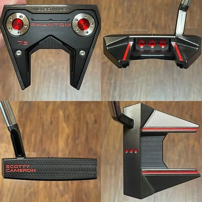 Scotty Cameron 2025 Phantom 7.5 Putter - LH - New - Xtreme Dark Finish - RED - Image 1 of 4