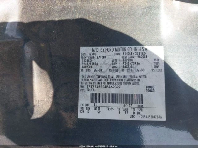 2004 Ford Ranger Fuel Pump Assembly 4WD Super Cab 126 WB 133k Miles Used - Image 1 of 4