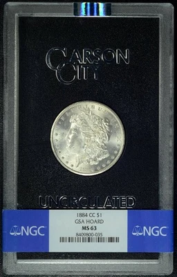 1884-CC  GSA  NGC MS63  MORGAN DOLLAR  *  Box & COA  *  #8409800-035 - Image 1 of 4
