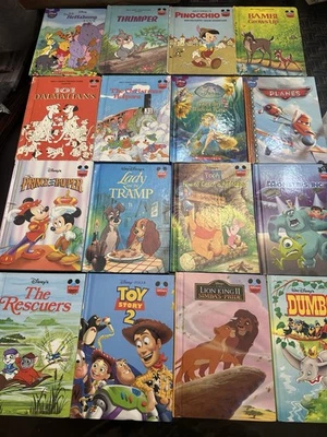 Walt Disney's Wonderful World of Reading Hardcover Lot of 16 Vintage Books Foto 1 de 4
