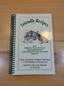 Cookbook Warrington Quarter Religious Society Friends Quakers Baltimore Recipe - Imagen 1 de 6