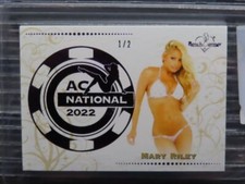 2022 Bench Warmer AC National Mary Riley Chip Leader Card Blue #1/2