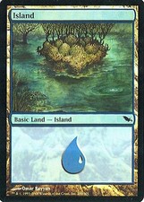 MTG - Shadowmoor - Island #286 - Foil - Various conditions