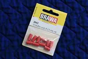 Brawa 3042 Old Style rote Steckschlüssel für Märklin, 2,5 mm, 10 Stück, neu schneller Versand - Bild 1 von 3