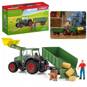 SLH42608 Schleich Farm World - Traktor mit Anhänger, Kinderspielzeug - Bild 1 von 12