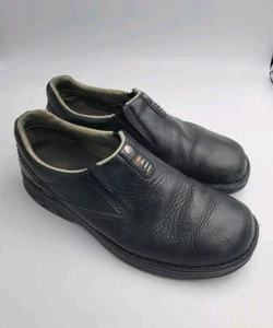 Merrell World Legend Stollen Slip On Shoes Men's 8.5 Loafers Black Leather - Picture 1 of 7