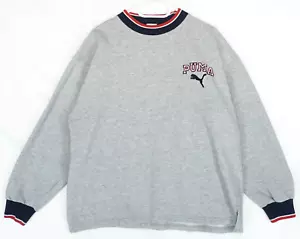 Suéter Vintage Puma Gris Bordado Logo Talla M - Imagen 1 de 6