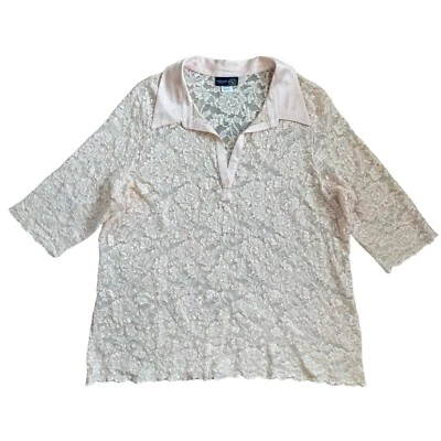 Venezia джинсы женщин розовый чистый кружева сексуальная блузка Топ 26/28 - Изображение 1 из 4