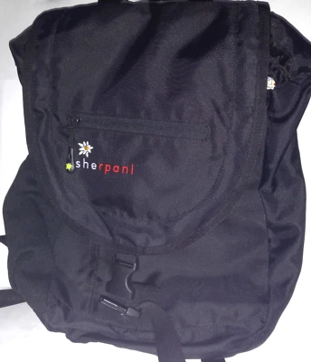 Sherpani Black Women's 17" Black Backpack Crossbody Bag Tote Travel Excellent - Image 1 of 4