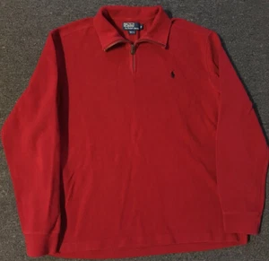 Vtg 90s Polo Ralph Lauren 1/4 ZIP Sweater XL Sport Nautical Ski Sailing Flag USA - Picture 1 of 6
