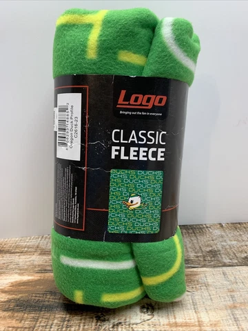 Logo Brands Official College Oregon Ducks Classic Fleece Lightweight 60in x 50in Cover