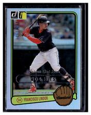 2017 Donruss #RV-10 Francisco Lindor Retro Variations 1983 Career Stat Line