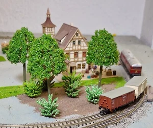 20 Medium Green Deciduous Trees, 95 mm, 9.5 cm High - Picture 1 of 22