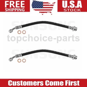 2x Front Brake Hose Brake Line For 1986 1987 1988 1989 1990-1995 Suzuki Samurai - Picture 1 of 5