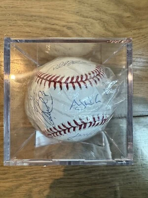 Bola Houston Astros Team autografada 2017 World Series Verlander, Springer +21 - Imagem 1 de 4
