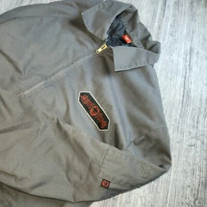 Chaqueta Spitfire Ropa de Trabajo Skateboarding Camionero Parche Bordado Gris Y2K Pequeña - Imagen 1 de 14