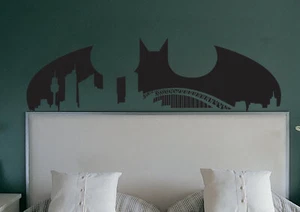Batman Sydney Decal Sticker Gotham City Skyline Superhero Australia Wall Window - Picture 1 of 4