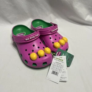 Crocs Kids' Size J4 Barney Classic Clog Limited Edition Big Kids New With Tags - Picture 1 of 9