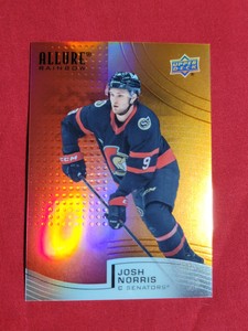 2021-22 Upper Deck Allure Josh Norris Red Orange Rainbow SP Insert #R-64