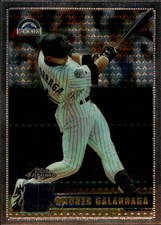 1996 Topps Chrome Baseball #96 Andres Galarraga Colorado Rockies