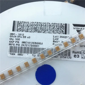50pcs/lot Vishay 68UH 680J 5% IMC1812ER680J 1812 SMD Wirewound Molded Inductor - Picture 1 of 1