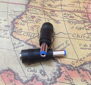 5.5mm x 2.5mm Female Plug To 5.5mm x 2.1mm Male Jack DC Power Adapter