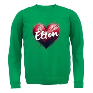 Love Heart Elton - Kids Hoodie / Sweater - John Rocket Man Festival Gig Tour - Picture 1 of 20