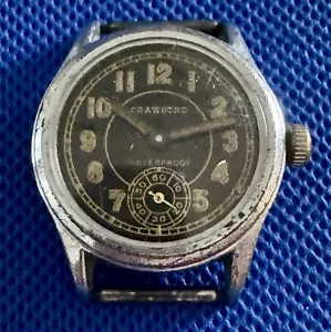 Vintage Crawford Handaufzug Uhr zum Ausschlachten/Restaurieren…läuft nicht - Bild 1 von 5