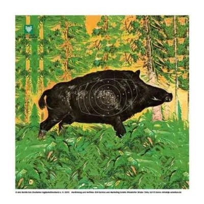 AKAH 10x DJV Luftgewehr-Scheibe Überläufer stehend rechts