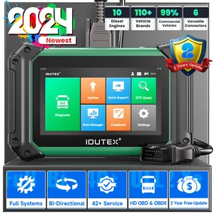 Heavy Duty Truck Diesel Diagnostic Scanner Tool DPF Regen Idle Speed Adjustment - Picture 1 of 20