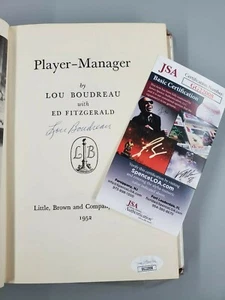 Lou Boudreau Cleveland Indians Signed "Player Manager" Book - JSA Certified Auto - Picture 1 of 9