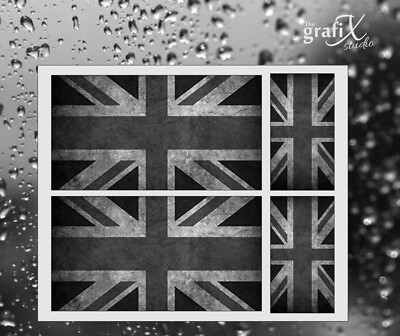 Domed Union Jack Black UK Vehicle Number Plate Stickers - HIGH GLOSS DOMED GEL e