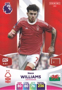 Panini - Adrenalyn XL - PL - 2024 - Neco Williams - Nottingham Forest - # 283