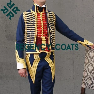Officer of the 5th Hussar Regiment Jacket, 1st Empire Blue Wool Hussar Jacket - Picture 1 of 5