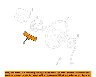 Interruptor de bocina para volante Ford OEM 95-05 Explorer Sport Trac F5TZ13A875BD Foto 1 de 2