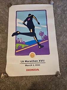 Los Angeles LA Marathon XVII 3. März 2002 Poster Größe 24 x 36 Zoll Laufen - Bild 1 von 6