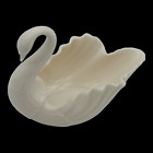 Vintage Lenox White Swan Porcelain  Nut / Trinket Dish Made In USA c 1930-1953