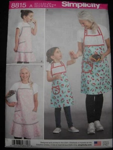 Matching Daughter Mother Aprons 2 Styles Simplicity 8815 Sewing Pattern * - Picture 1 of 2