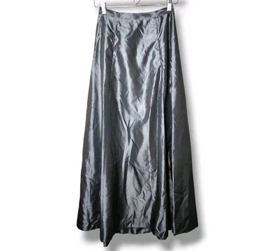 Falda Midi Satinada Vintage Talla 3/4 Oscura Academia Vacaciones Formal Femenina Express Foto 1 de 4