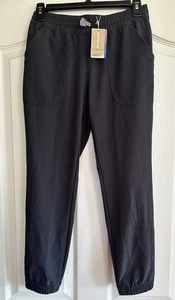 New Patagonia Pants Girls Large 12 Black Foxglenn Joggers - Picture 1 of 10