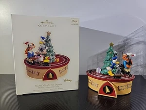 Hallmark Ornament 2007 Mickey's Jingle Bell Express Mickey Donald & Goofy Magic - Picture 1 of 19