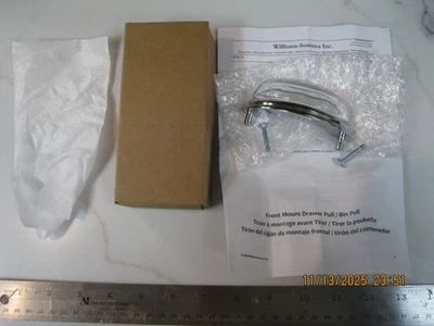 NUEVO Lewis Dolin vidrio transparente y metal cromado fundido a presión 3. "Tiradores de cajón de cocina de 75""" Foto 1 de 4