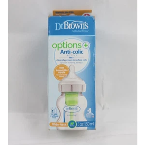 Dr. Brown’s Natural Flow, schmale Babyflasche mit Level 1 Slow Flow Nippel, 5 oz - Bild 1 von 5